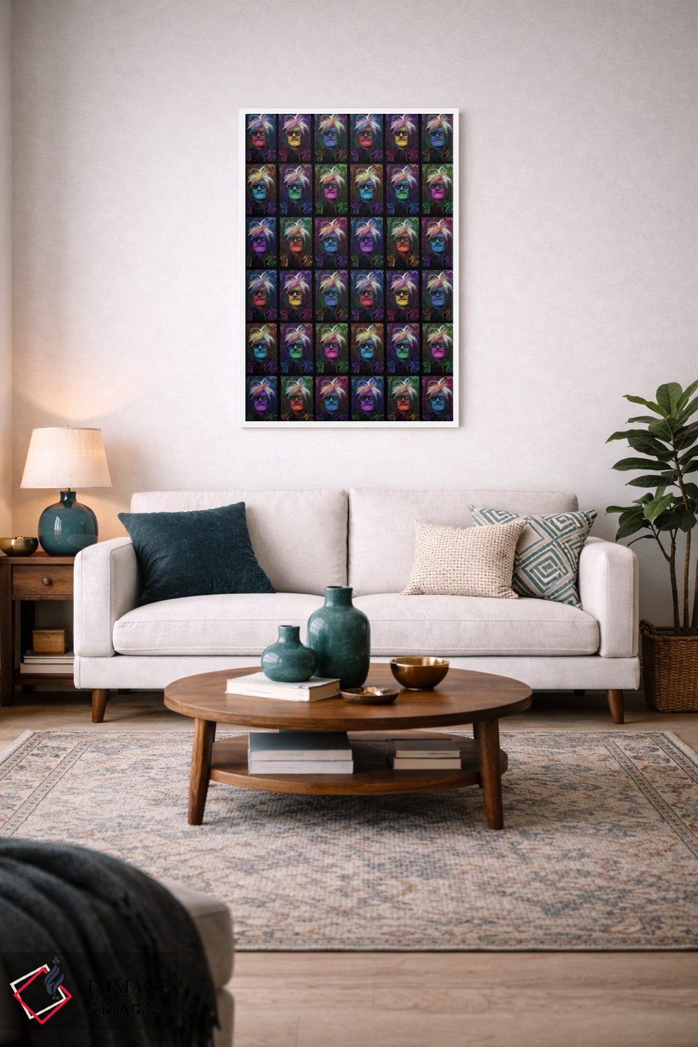 تابلو دکوراتیو وارهول تکرارشونده اثر جامبی - D3W