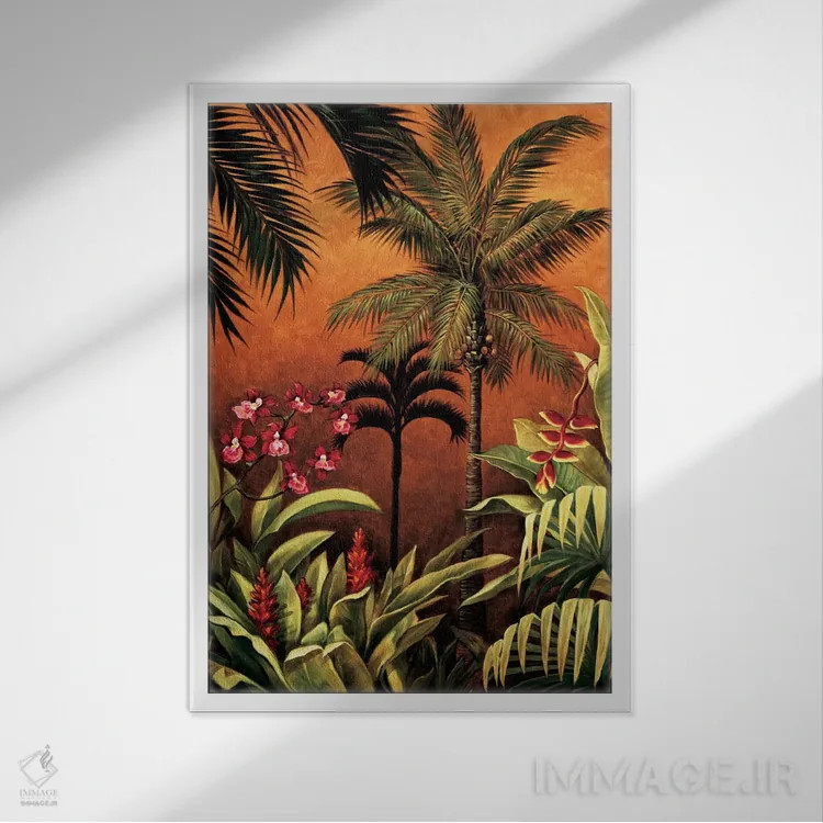 تابلو دکوراتیو اوبود I اثر رودولفو خیمنز - نمای قابدار سفید