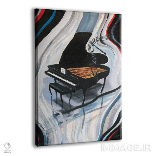 تابلو دکوراتیو راپسودی در آبی اثر جیم ویلیامز - نمای پرسپکتیو محصول