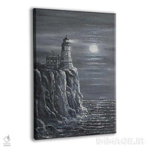 تابلو دکوراتیو فانوس دریایی اسپیلت راک اثر جیم ویلیامز - نمای پرسپکتیو محصول