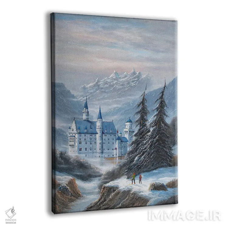 تابلو دکوراتیو قلعه نوی شوان شتاین اثر جیم ویلیامز - نمای پرسپکتیو محصول