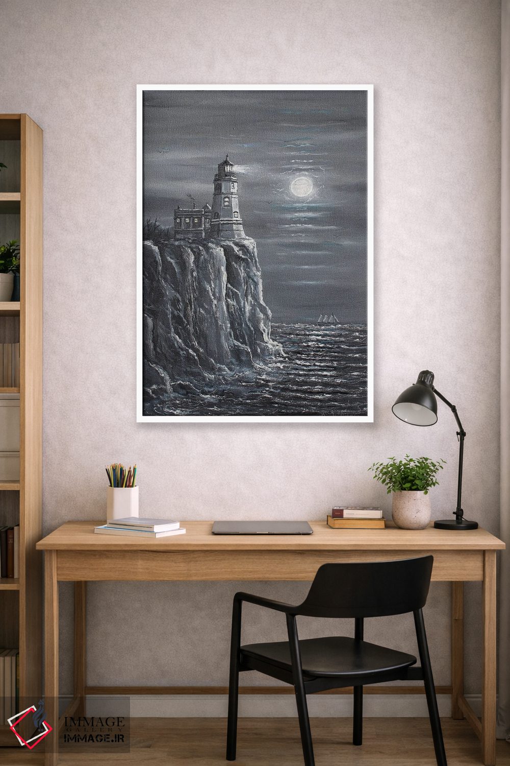 تابلو دکوراتیو فانوس دریایی اسپیلت راک اثر جیم ویلیامز - D1W