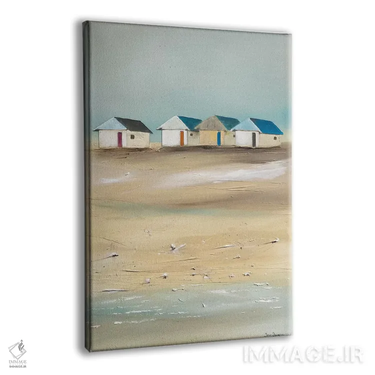 تابلو دکوراتیو کلبه های ساحلی IV اثر ژان ژونو - نمای پرسپکتیو محصول