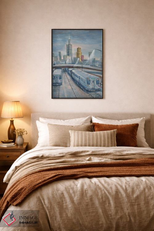 تابلو دکوراتیو قطارهای گرگ و میش اثر جیم ویلیامز - D5B