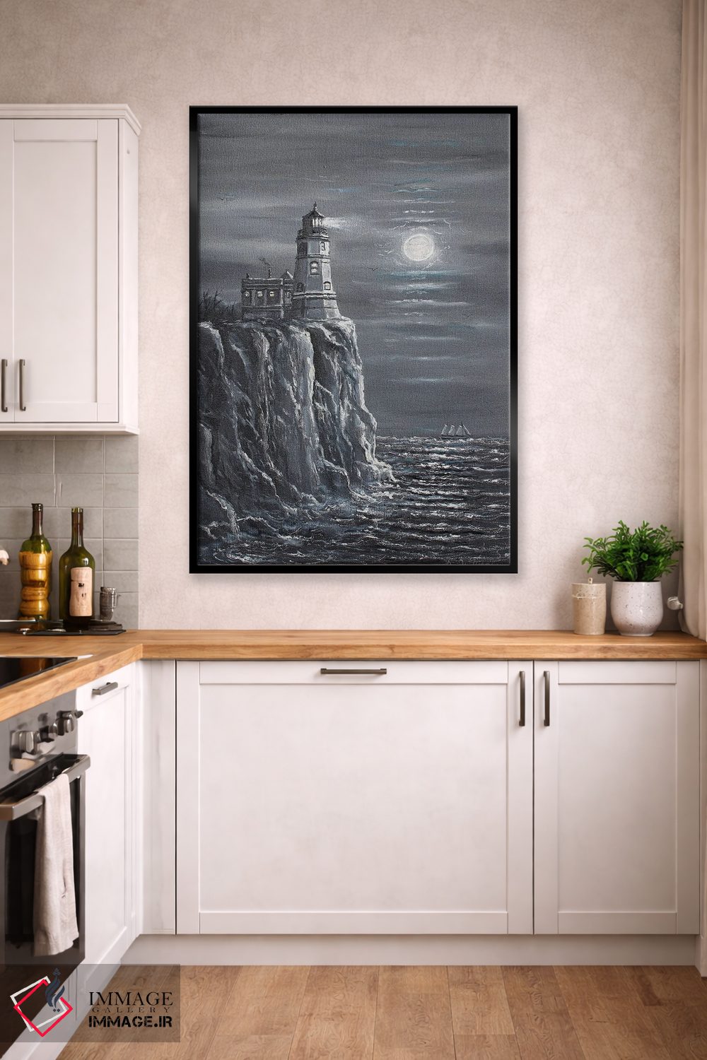 تابلو دکوراتیو فانوس دریایی اسپیلت راک اثر جیم ویلیامز - D3B