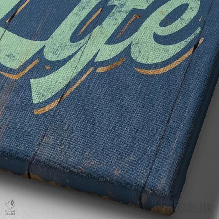 تابلو دکوراتیو گراز دریایی را در آبی پیدا کن اثر جی جی براندو - نمای نزدیک بافت بوم