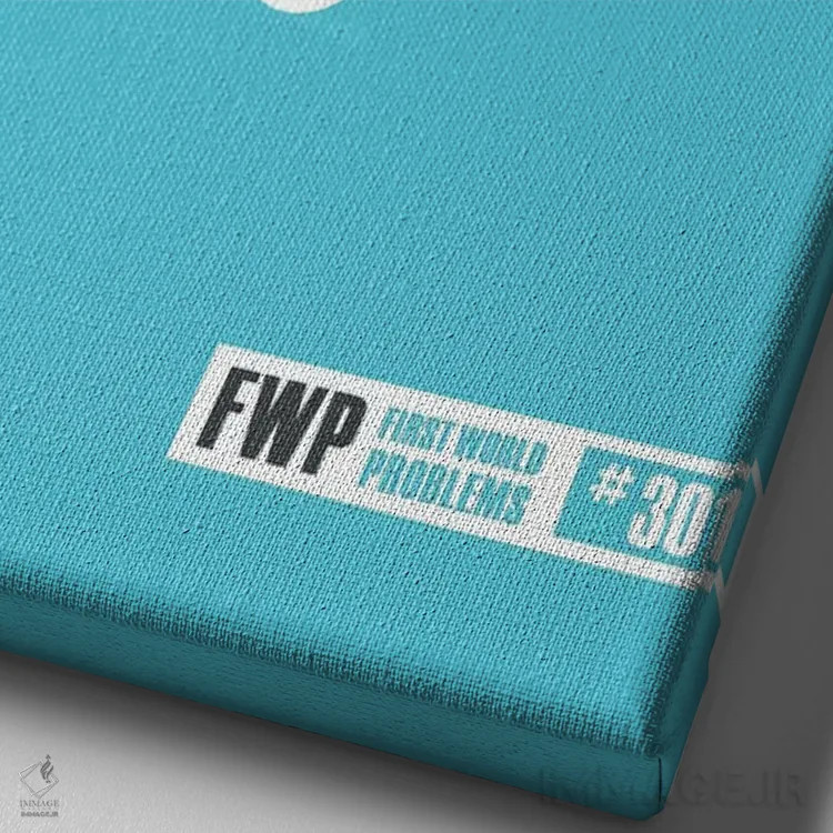 تابلو دکوراتیو ابزارها اثر جی جی براندو - نمای نزدیک بافت بوم