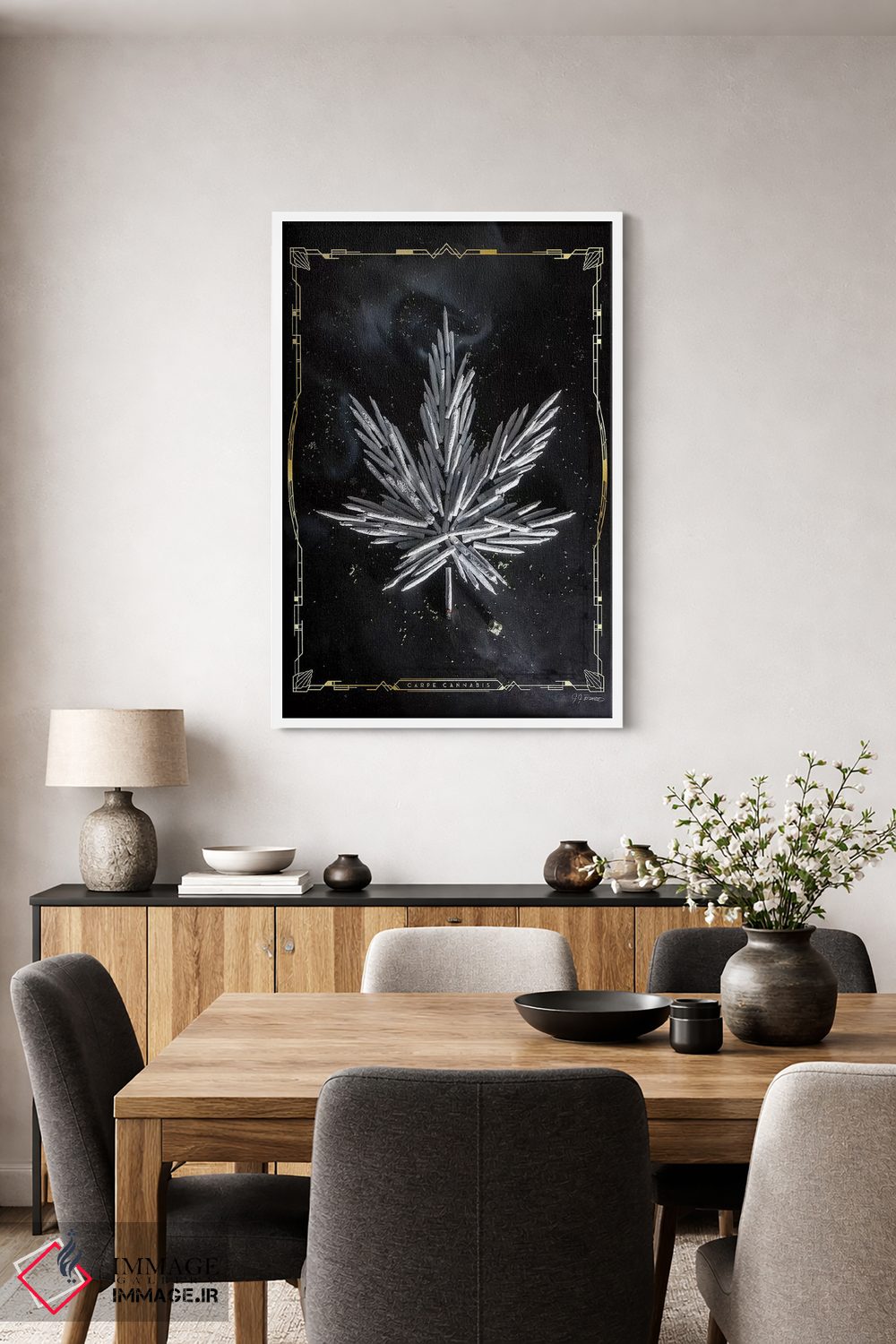 تابلو دکوراتیو از ماری جوانا لذت ببر اثر جی جی براندو - D2W