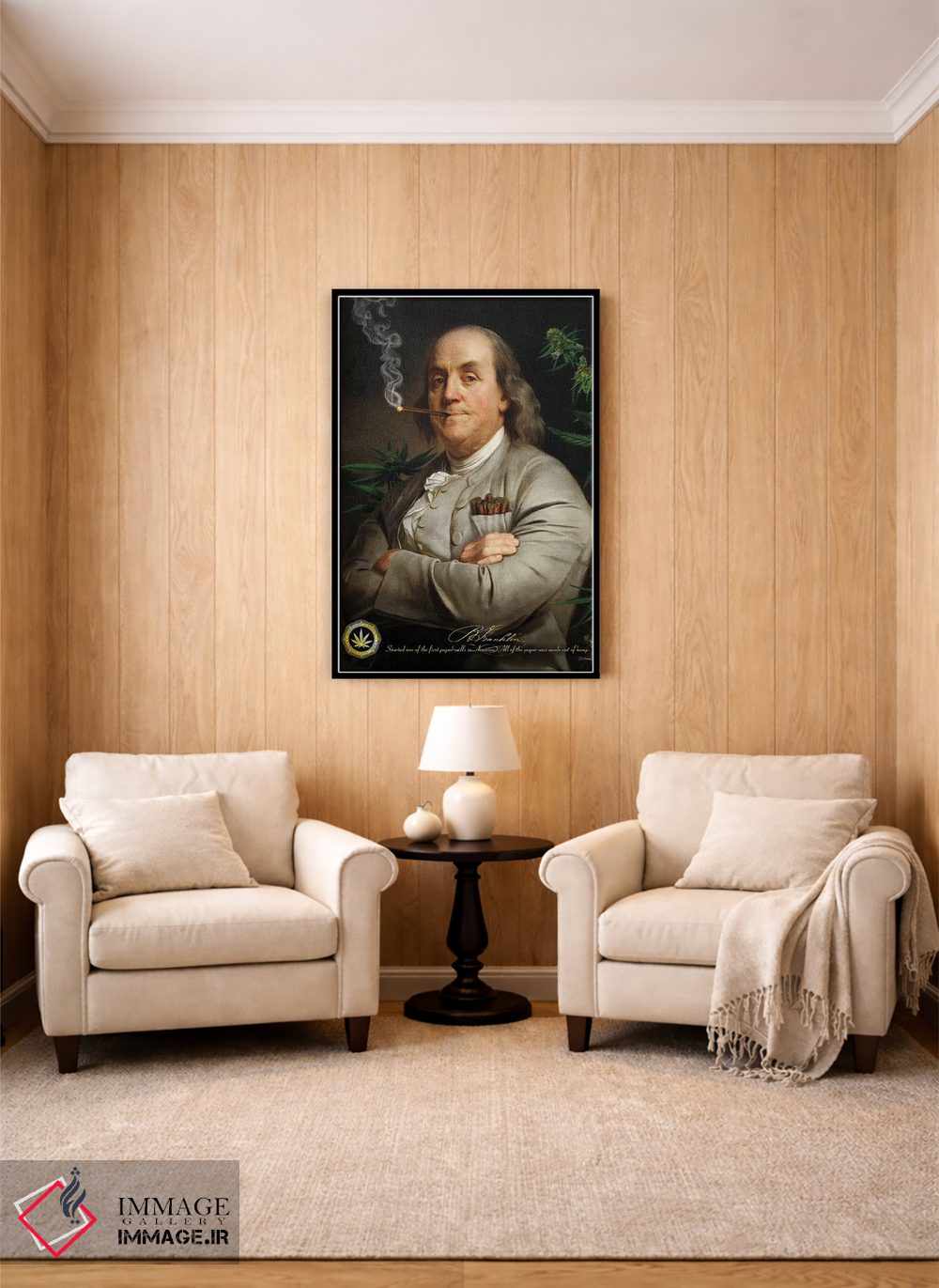 تابلو دکوراتیو سیگار بن اثر جی جی براندو - D4B