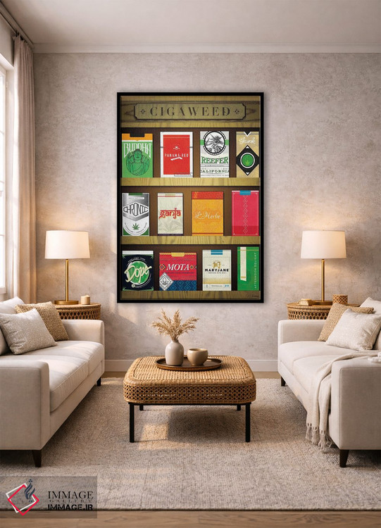 تابلو دکوراتیو سیگاروید اثر جی جی براندو - D1B
