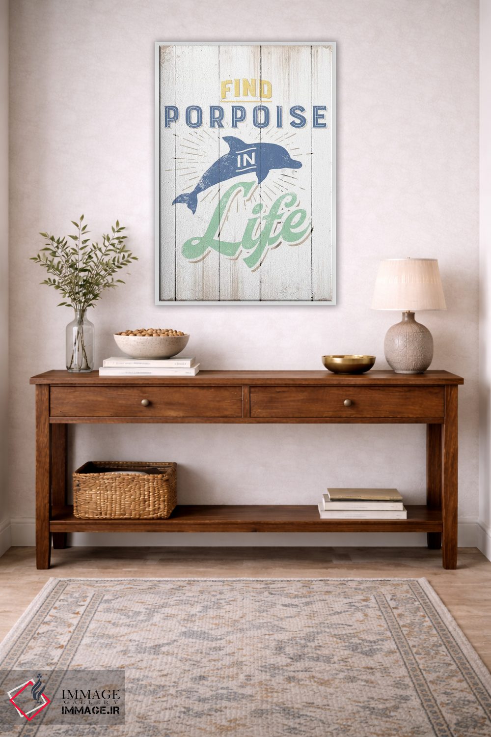 تابلو دکوراتیو گراز دریایی پیدا کن اثر جی جی براندو - D3W