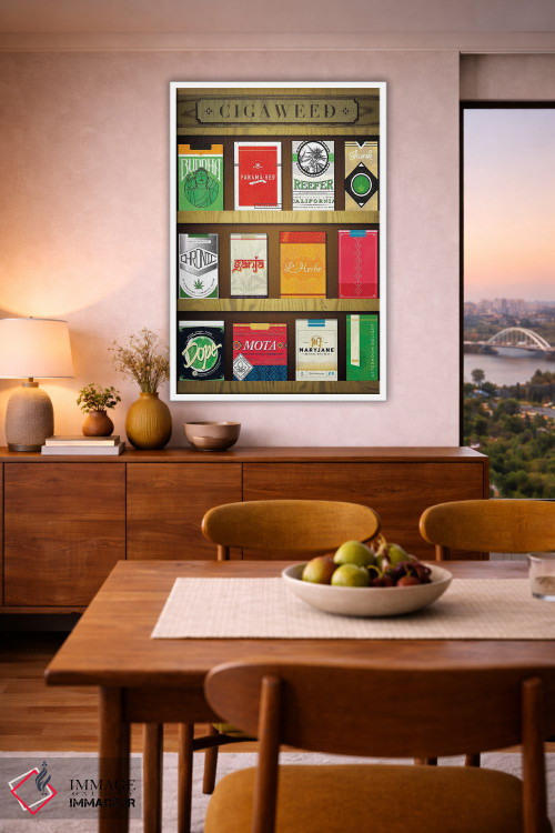 تابلو دکوراتیو سیگاروید اثر جی جی براندو - D6W