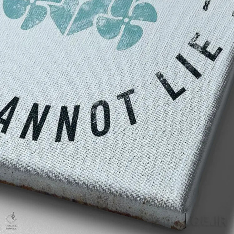 تابلو دکوراتیو من کشتی های بزرگ را دوست دارم اثر جی جی براندو - نمای نزدیک بافت بوم