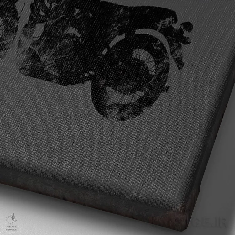 تابلو دکوراتیو ذهن های بزرگ اثر جی جی براندو - نمای نزدیک بافت بوم