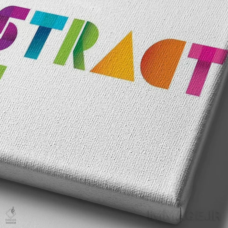 تابلو دکوراتیو هنر انتزاعی اثر جی جی براندو - نمای نزدیک بافت بوم