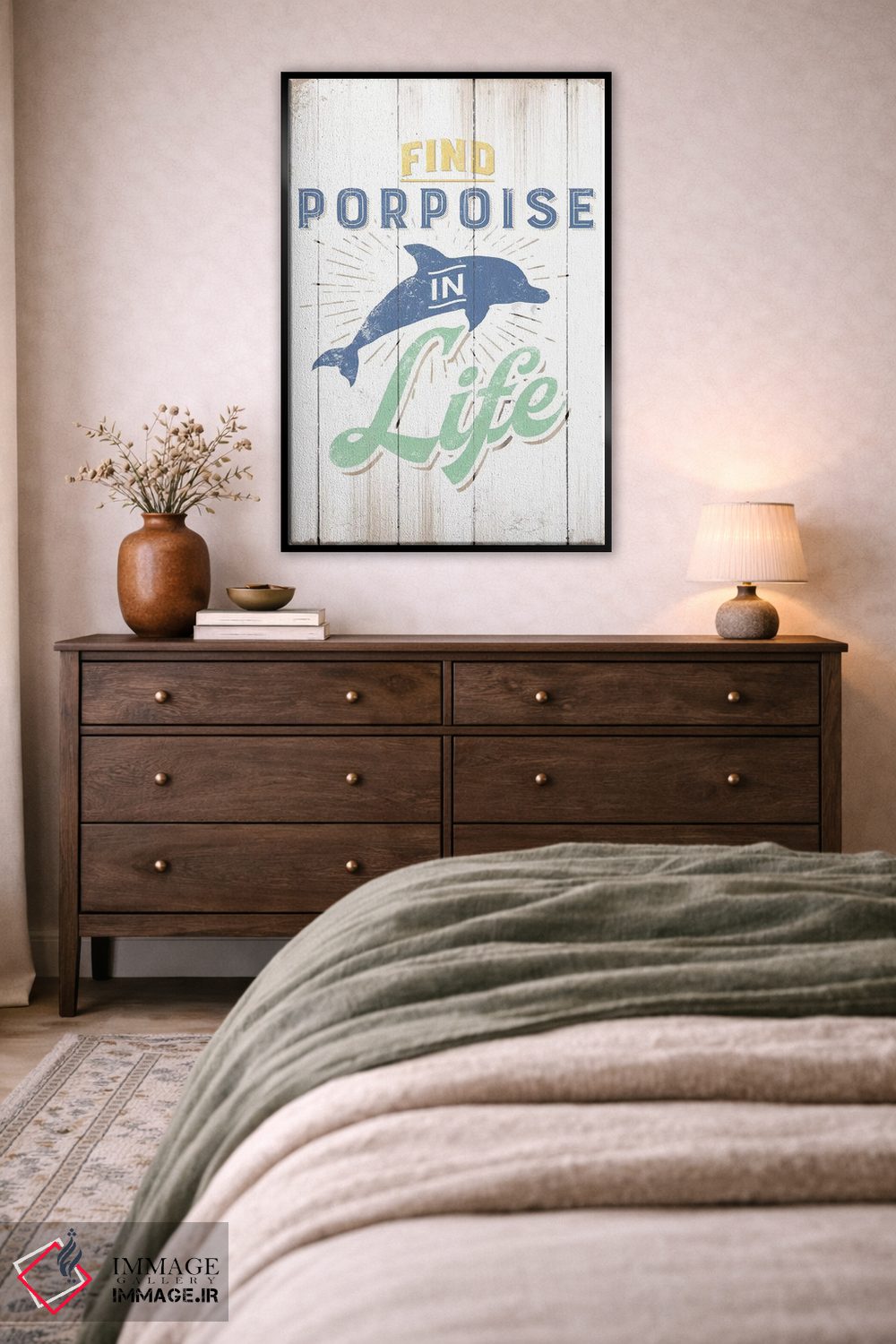 تابلو دکوراتیو گراز دریایی پیدا کن اثر جی جی براندو - D4B