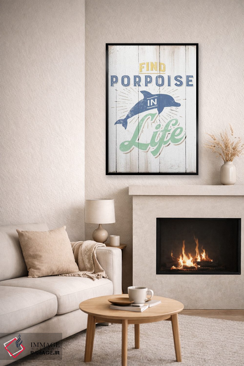 تابلو دکوراتیو گراز دریایی پیدا کن اثر جی جی براندو - D6B