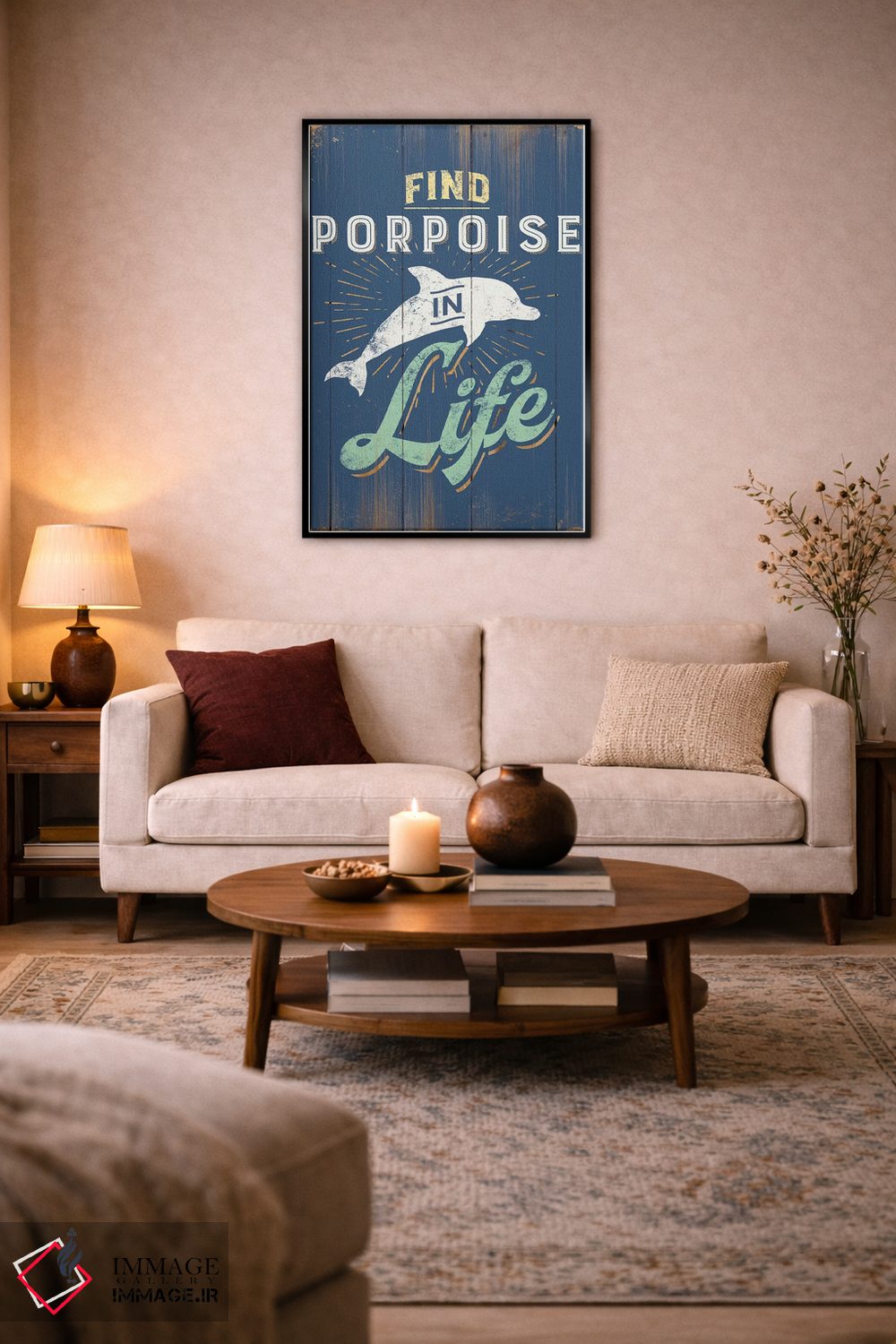 تابلو دکوراتیو گراز دریایی را در آبی پیدا کن اثر جی جی براندو - D3B