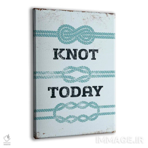 تابلو دکوراتیو امروز گره نمی زنم اثر جی جی براندو - نمای پرسپکتیو محصول