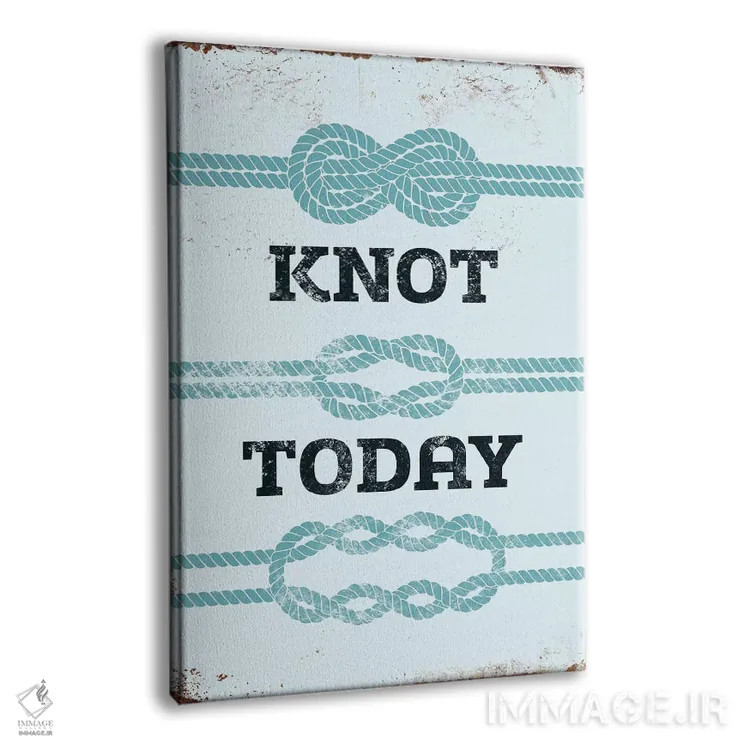 تابلو دکوراتیو امروز گره نمی زنم اثر جی جی براندو - نمای پرسپکتیو محصول