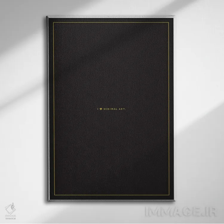 تابلو مینیمال هنر مینیمال اثر جی جی براندو - نمای روبهرو روی دیوار