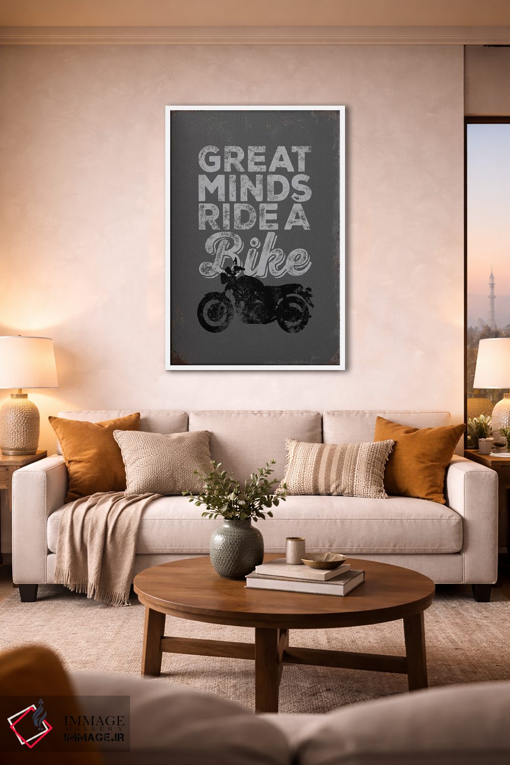 تابلو دکوراتیو ذهن های بزرگ اثر جی جی براندو - D1W