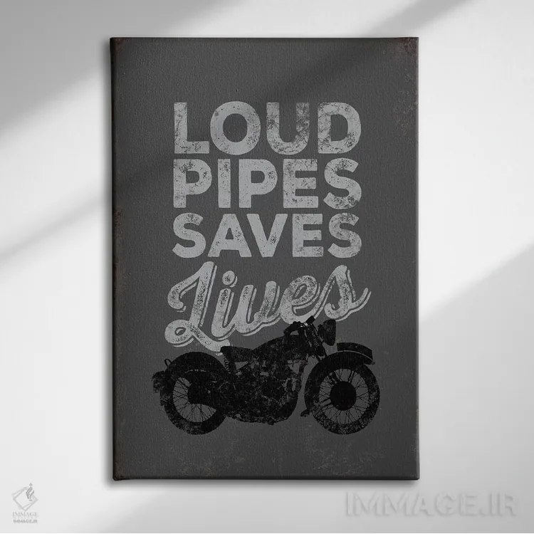 تابلو دکوراتیو اگزوزهای پرصدا اثر جی جی براندو - نمای روبهرو روی دیوار