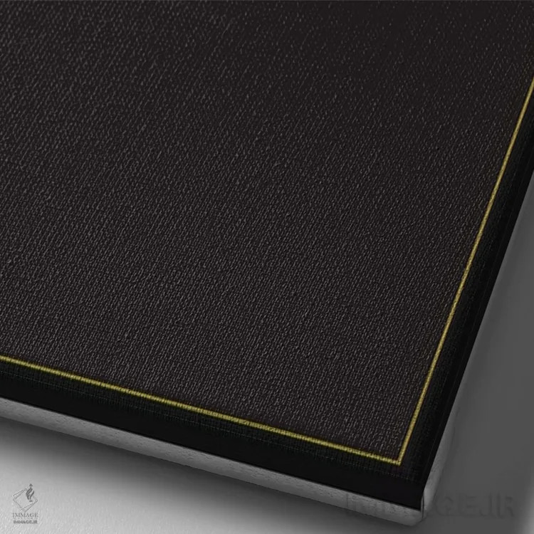 تابلو مینیمال هنر مینیمال اثر جی جی براندو - نمای نزدیک بافت بوم