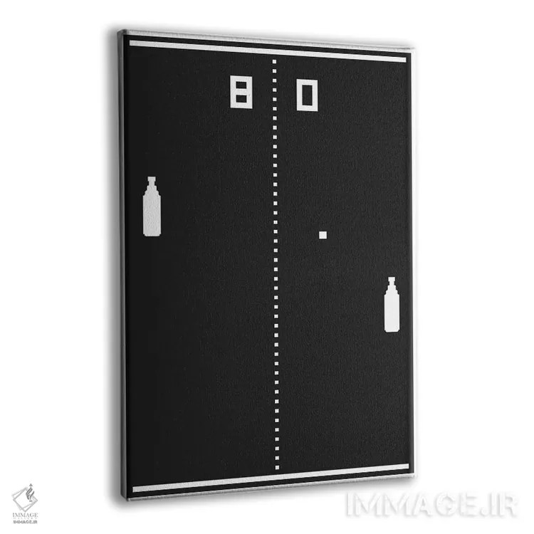 تابلو مینیمال پونگ جدید اثر جی جی براندو - نمای پرسپکتیو محصول