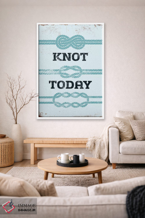 تابلو دکوراتیو امروز گره نمی زنم اثر جی جی براندو - D1W
