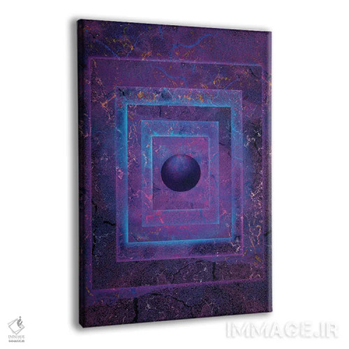 تابلو انتزاعی گوی درخشان اثر جسی جانسون - نمای پرسپکتیو محصول