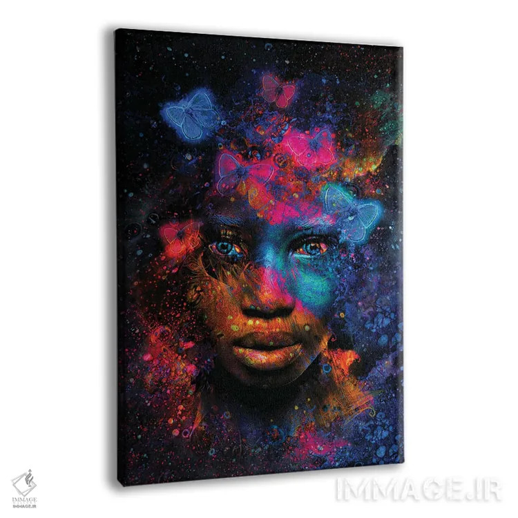 تابلو دکوراتیو اثر پروانه ای - نمای پرسپکتیو محصول