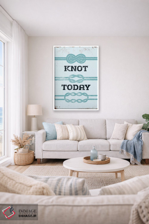 تابلو دکوراتیو امروز گره نمی زنم اثر جی جی براندو - D2W
