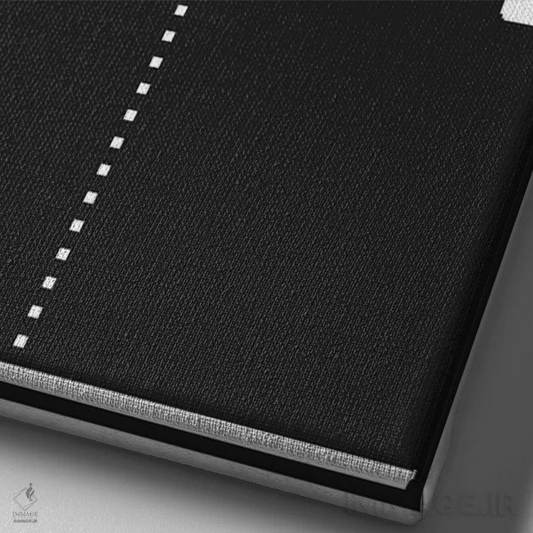 تابلو مینیمال پونگ جدید اثر جی جی براندو - نمای نزدیک بافت بوم