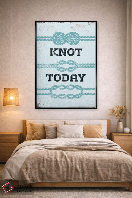 تابلو دکوراتیو امروز گره نمی زنم اثر جی جی براندو - D3B