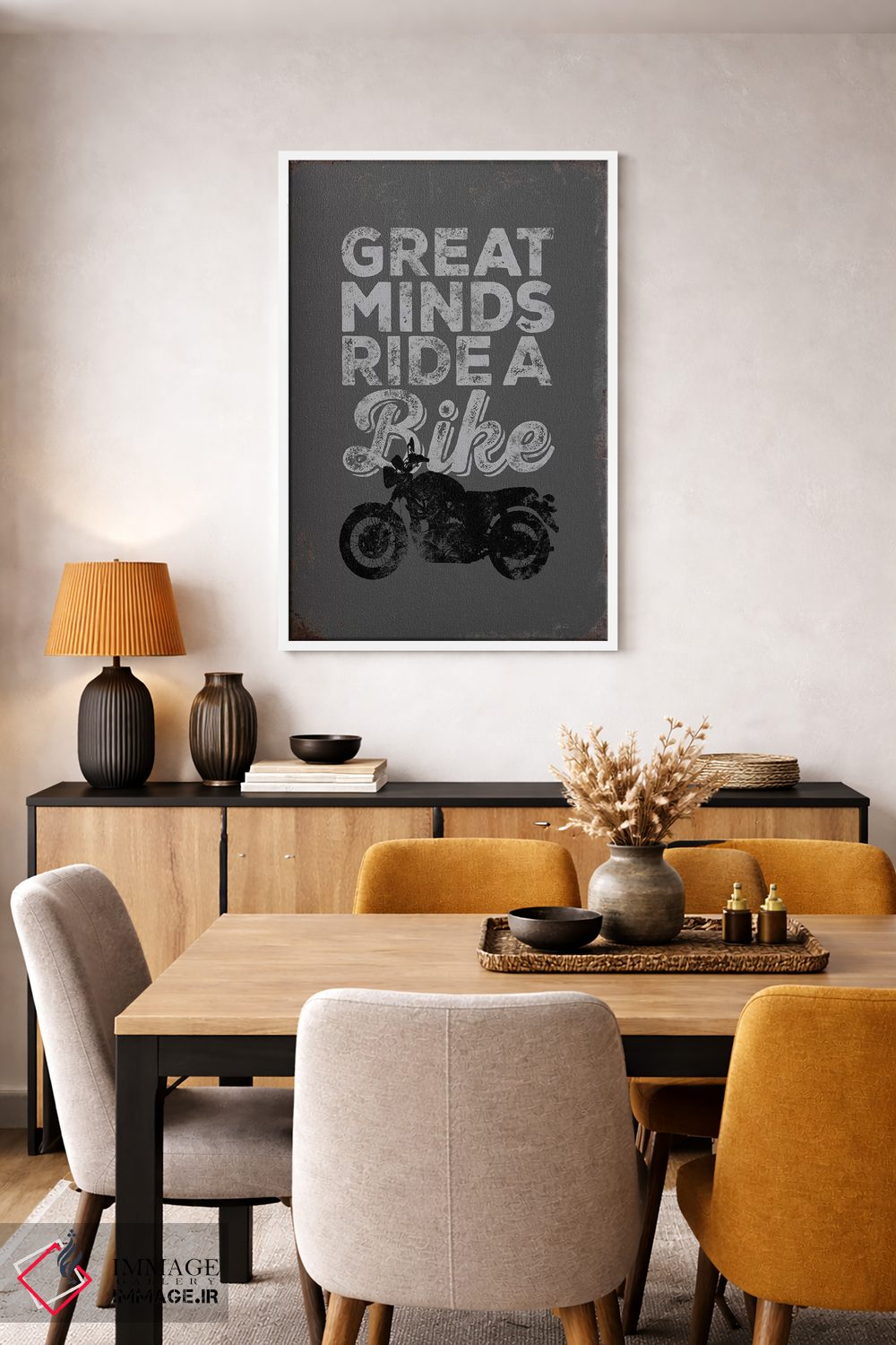 تابلو دکوراتیو ذهن های بزرگ اثر جی جی براندو - D5W