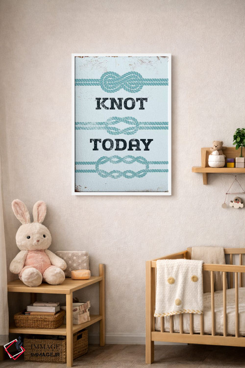 تابلو دکوراتیو امروز گره نمی زنم اثر جی جی براندو - D4W