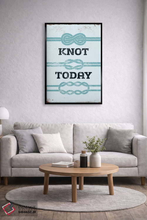 تابلو دکوراتیو امروز گره نمی زنم اثر جی جی براندو - D6B