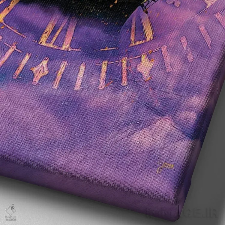 تابلو دکوراتیو بادبان بکش و برو اثر جسی جانسون - نمای نزدیک بافت بوم