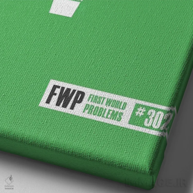 تابلو دکوراتیو لته سویا اثر جی جی براندو - نمای نزدیک بافت بوم