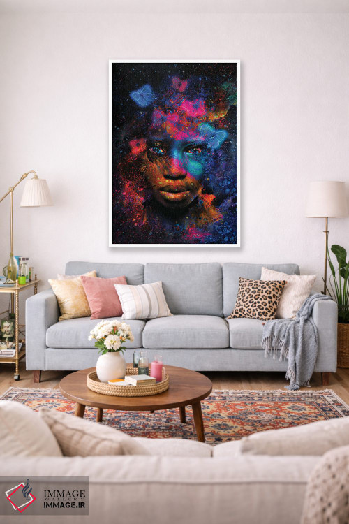 تابلو دکوراتیو اثر پروانه ای - D1W