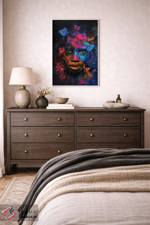 تابلو دکوراتیو اثر پروانه ای - D2W