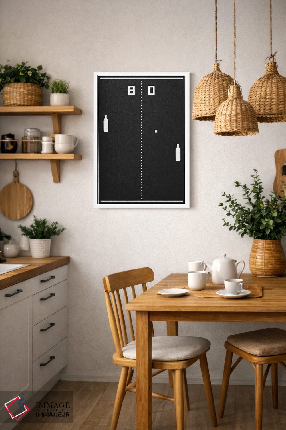 تابلو مینیمال پونگ جدید اثر جی جی براندو - D2W