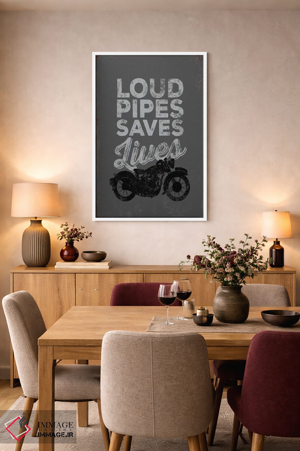 تابلو دکوراتیو اگزوزهای پرصدا اثر جی جی براندو - D5W