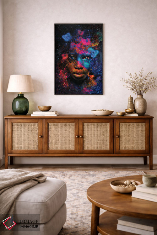 تابلو دکوراتیو اثر پروانه ای - D3B