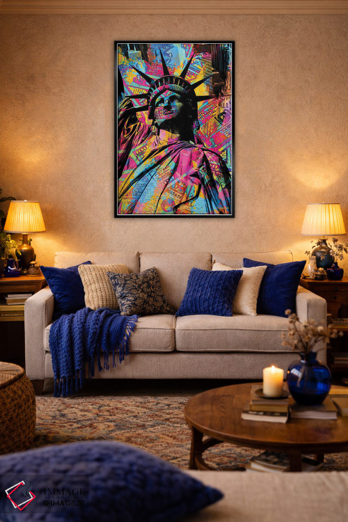 تابلو دکوراتیو تندیس آزادی اثر جسی جانسون - D5B
