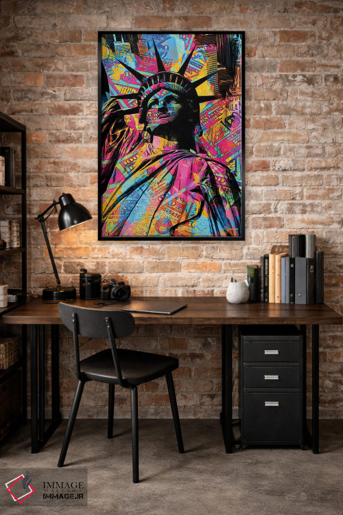 تابلو دکوراتیو تندیس آزادی اثر جسی جانسون - D4B