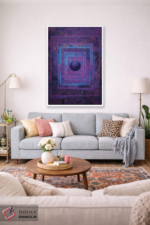 تابلو انتزاعی گوی درخشان اثر جسی جانسون - D1W