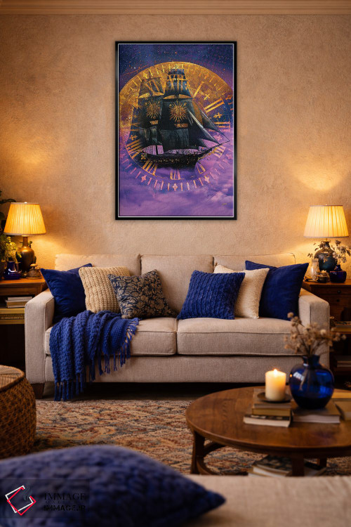 تابلو دکوراتیو بادبان بکش و برو اثر جسی جانسون - D5B