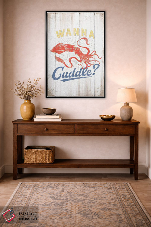 تابلو دکوراتیو می خوای بغل کنیم؟ اثر جی جی براندو - D4B